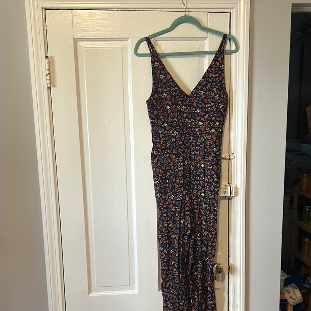 Floral V-Neck Madewell Jumpsuit